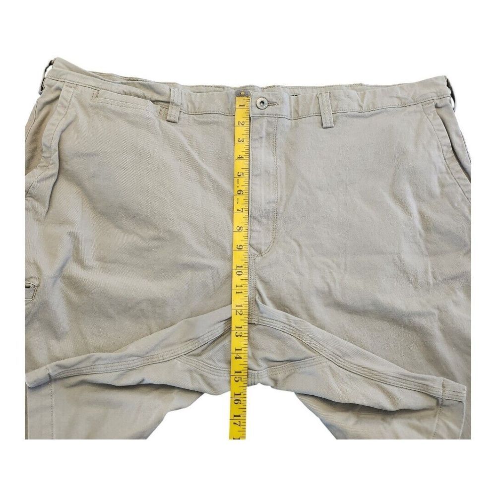 Duluth Flex Ballroom Khaki Shorts Mens 48 Relaxed‎ Fit Beige Stretch Workwear - Picture 5 of 11